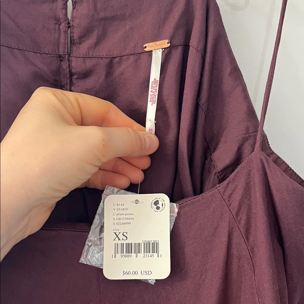 Free People Plum Spaghetti Strap Dress